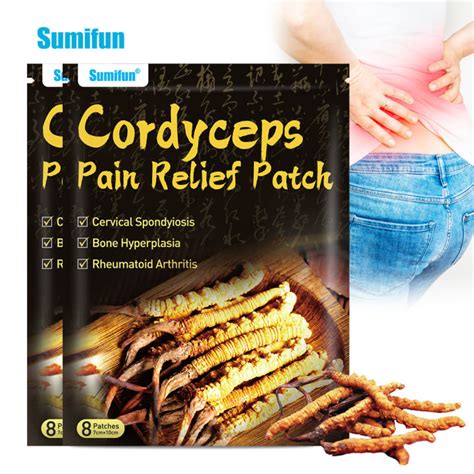 Sumifun 8 PCS Cordycep Pain Relief Patch For Cervical Spondylosis Bone