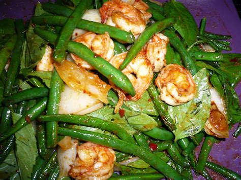 Trucvy Zoes Zone Shrimp Stir Fry With Green Bean Thais Style