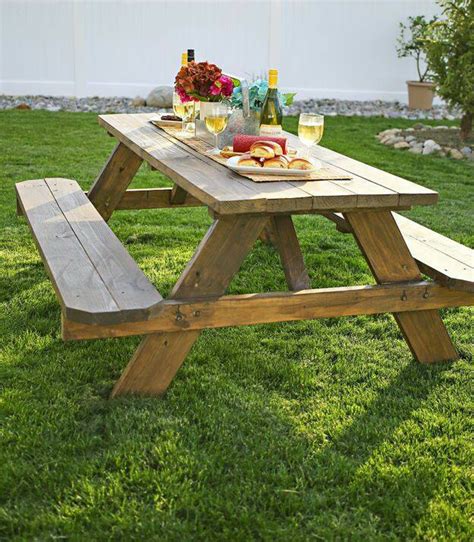 Cómo hacer una mesa de picnic de madera Construccion y Manualidades