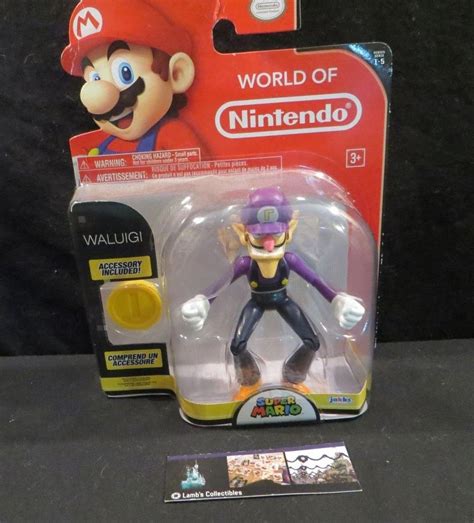 Waluigi Super Mario World Of Nintendo 4 Large Action Figure Jakks Pacific 1875036797