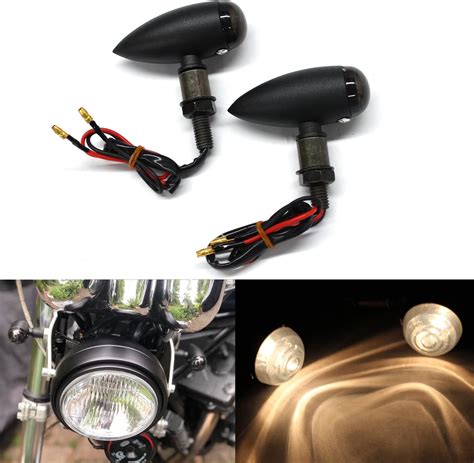 Jmtbno X Motorrad Blinker Licht Vorne Hinten Bullet Style Universal