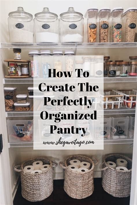 How To Organize Your Kitchen Pantry She Gave It A Go