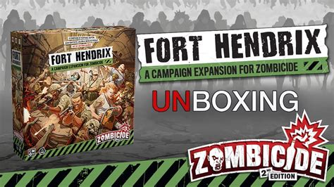 Unboxing Zombicide Fort Hendrix PT BR YouTube