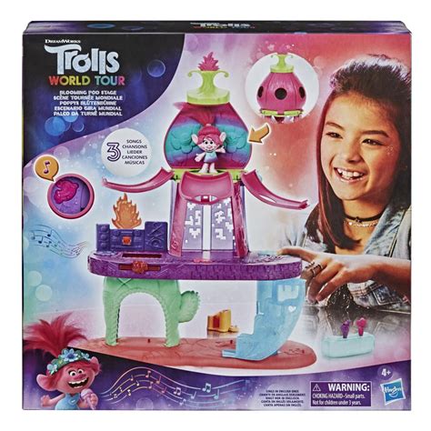 Dreamworks Trolls World Tour Blooming Pod Stage Musical Toy Plays 3