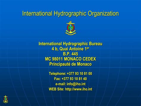 Ppt International Hydrographic Organization Powerpoint Presentation