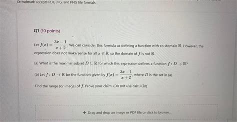 Solved Let F X X 23x−1 We Can Consider This Formula As