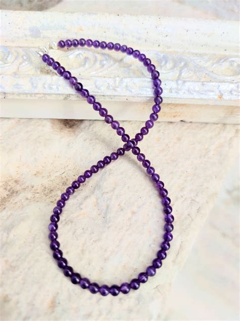 Amethyst Choker Necklace Choker Amethyst Natural Stones - Etsy