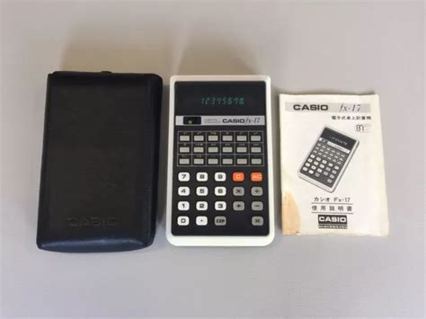 Vintage Calculator Casio Fx 17 Scientific Calculator Made In Japan 1976