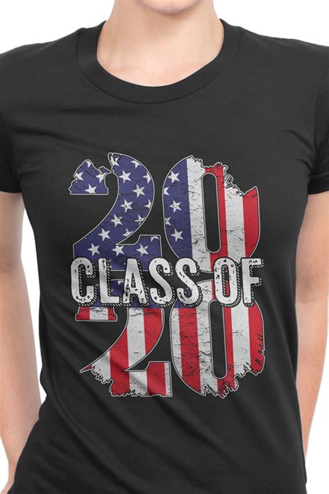 Class Of 2020 Senior American Flag Graduation Ts T Shirt Graduation Shirts Senior Class