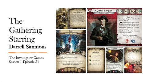 Arkham Horror LCG The Gathering Episode 51 Darrell Simmons YouTube