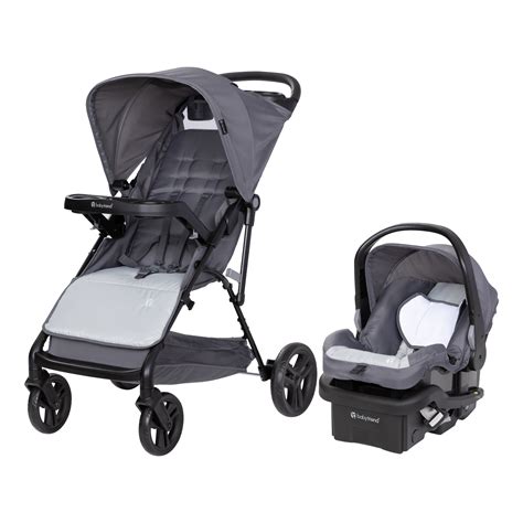 baby trend venture  wheel stroller travel system desert grey grey