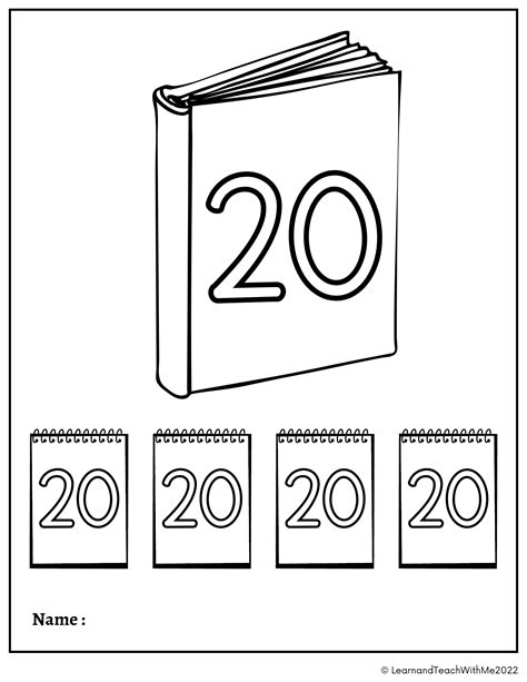 Number Coloring Pages 1 To 20 Made By Teachers