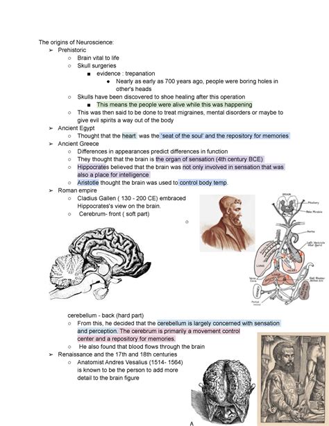 BIO 302 Lecture 1 Fall 2022 Cassone The Origins Of Neuroscience