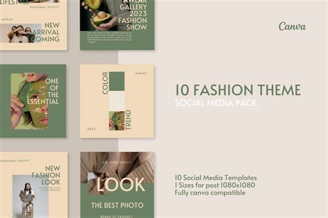 Fashion Canva Template | Social Media Templates ~ Creative Market