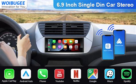 Visualizaci N T Ctil De Un Solo Din Carplay Inal Mbrico Android Auto