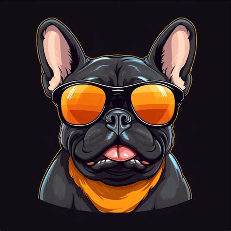 Perro Genial Con Gafas De Sol Vector Premium