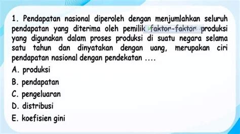 Latihan Soal Beserta Kunci Jawaban Ekonomi Kelas Sma Ma Materi