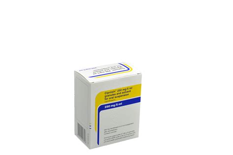 Ciproxin Liquid 250mg/5ml 100ml EU pack - McDowell Pharmaceuticals