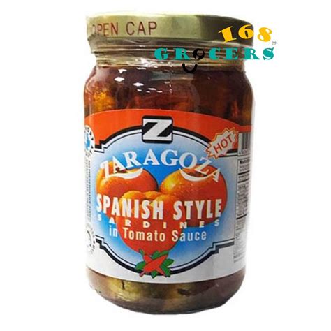 Zaragoza Bottled Spanish Style Sardines In Tomato Sauce And Corn Oil