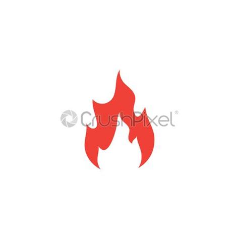 Fire flame Logo - stock vector 3286593 | Crushpixel
