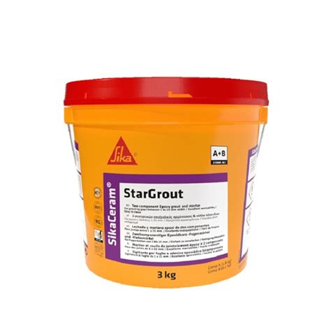 SIKACERAM STARGROUT A B 3KG MORTERO EPÓXICO PARA PEGADO Y REJUNTADO