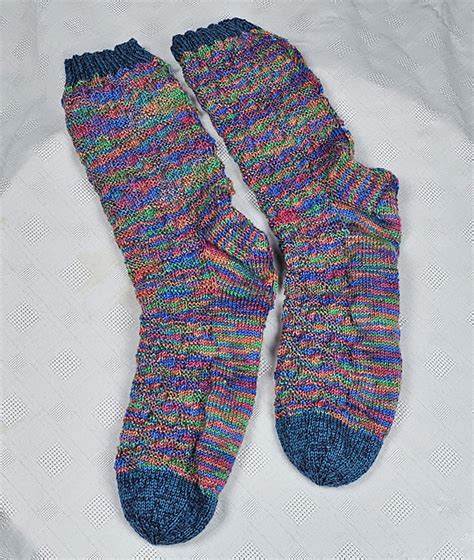 Ravelry Easy Blue Two Needle Socks Pattern By Sherril Steele Carlin