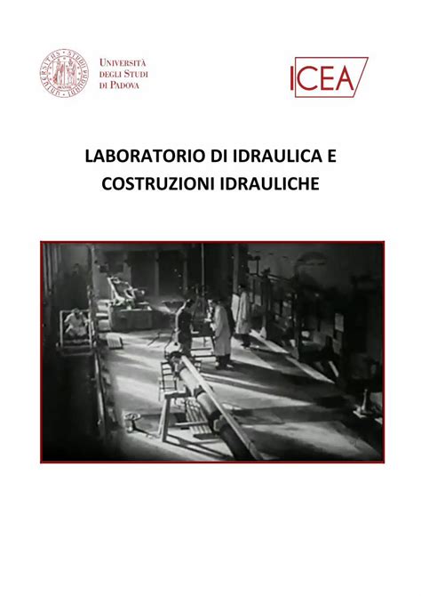 PDF LABORATORIO DI IDRAULICA E COSTRUZIONI IDRAULICHE