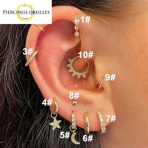 Ema Piercing Oreille Anti H Lix Papillon Piercings Oreilles Fr