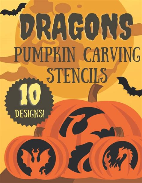 Printable Dragon Pumpkin Carving Stensils