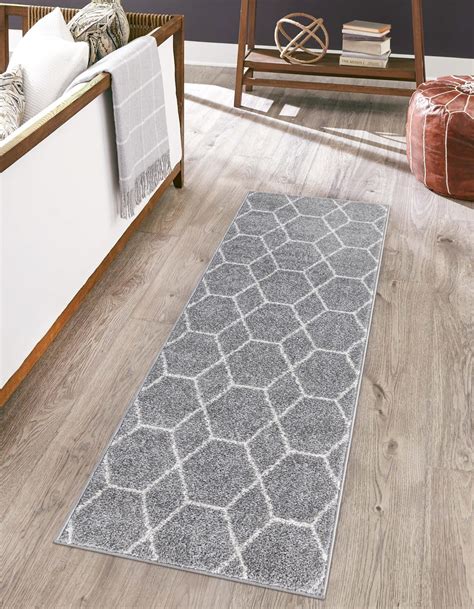 Unique Loom Trellis Frieze Collection Area Rug Geometric 2 X 6 1