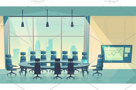 Vector Conference Hall For Business Custom Designed Illustrations