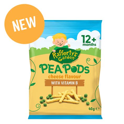 Cheese Flavoured Pea Pod Snack Toddlers Raffertys Garden