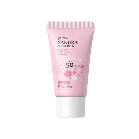 Laikou Japan Sakura Sunscreen SPF 50 PA Arogga Beauty Store