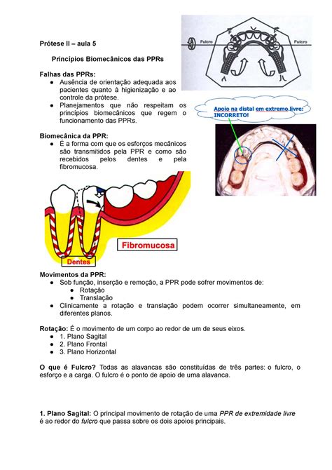 Princ Pios Biomec Nicos Das Pprs Pr Tese Ll Aula Princ Pios