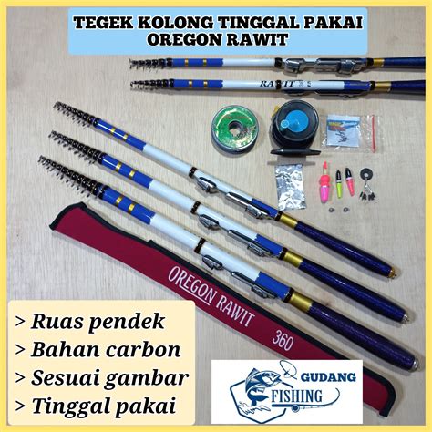 SET TEGEK KOLONG OREGON RAWIT 240 270 300 360 450 BAHAN CARBON SUDAH