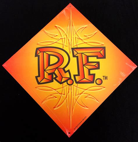 Orange R F Metal Sign Ed Roth S Rat Fink