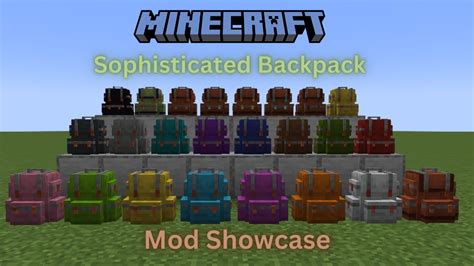 Sophisticated Backpack Mod Mod Showcase Youtube