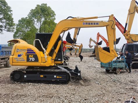 Used High Quality Japan Komatsu Pc70 8 Crawler Excavator Original 7t