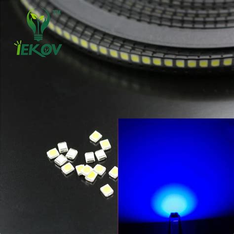 Pcs Blue Smd Smt Led Power Top Plcc V Dc Lamp Bead