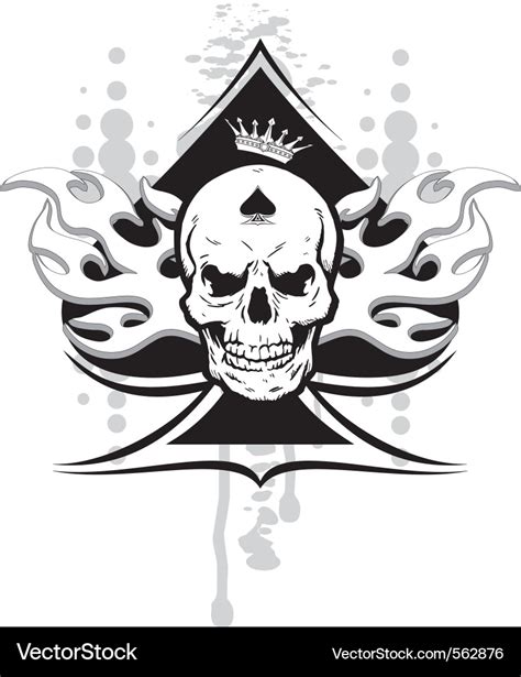 Ace Of Spades Playing Card Skull