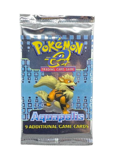 Wizards Of The Coast Pokemon Aquapolis Booster Pack Cards