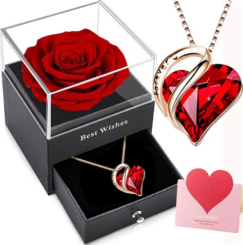 Rose Ternelle Cadeau Anniversaire Femme Saint Valentin Bo Te Ours Rose