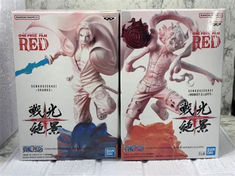 One Piece Film Red Monkey D Luffy Shanks Figure Set Of Senkou Zekkei