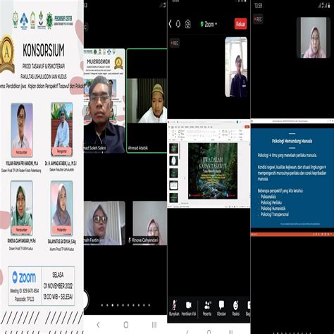 Gelar Webinar Implementasi Mou Prodi Tasawuf Dan Psikoterapi Fushpi