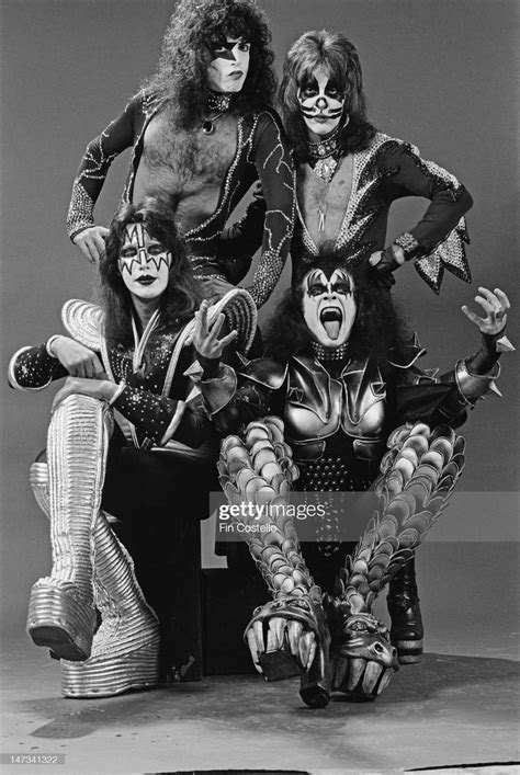 American Rock Group Kiss Posed In New York On Th April