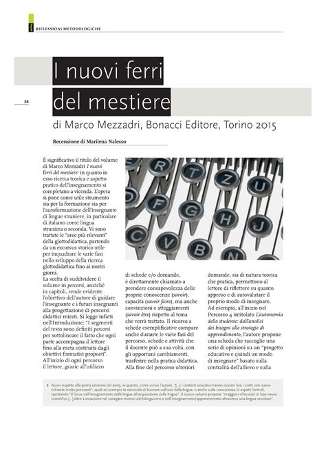 Saggio Recensione Del Libro I Nuovi Ferri Del Mestiere Di M