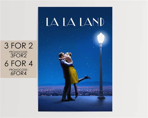 La La Land 2016 Poster Movie Poster Art Film Print T Lll001 Etsy