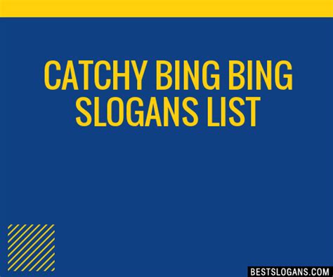 100+ Catchy Bing Bing Slogans 2024 + Generator - Phrases & Taglines