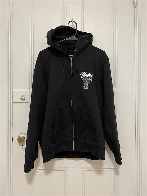Stussy Stussy X Dover Street Market Zip Up Hoodie Grailed