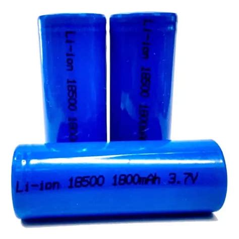 Bateria De Litio 18500 De 3 7 Volt Recargable 1800 Mah Cuotas Sin Interés